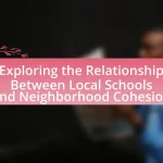 Exploring the Relationship Between Local Schools and Neighborhood Cohesion